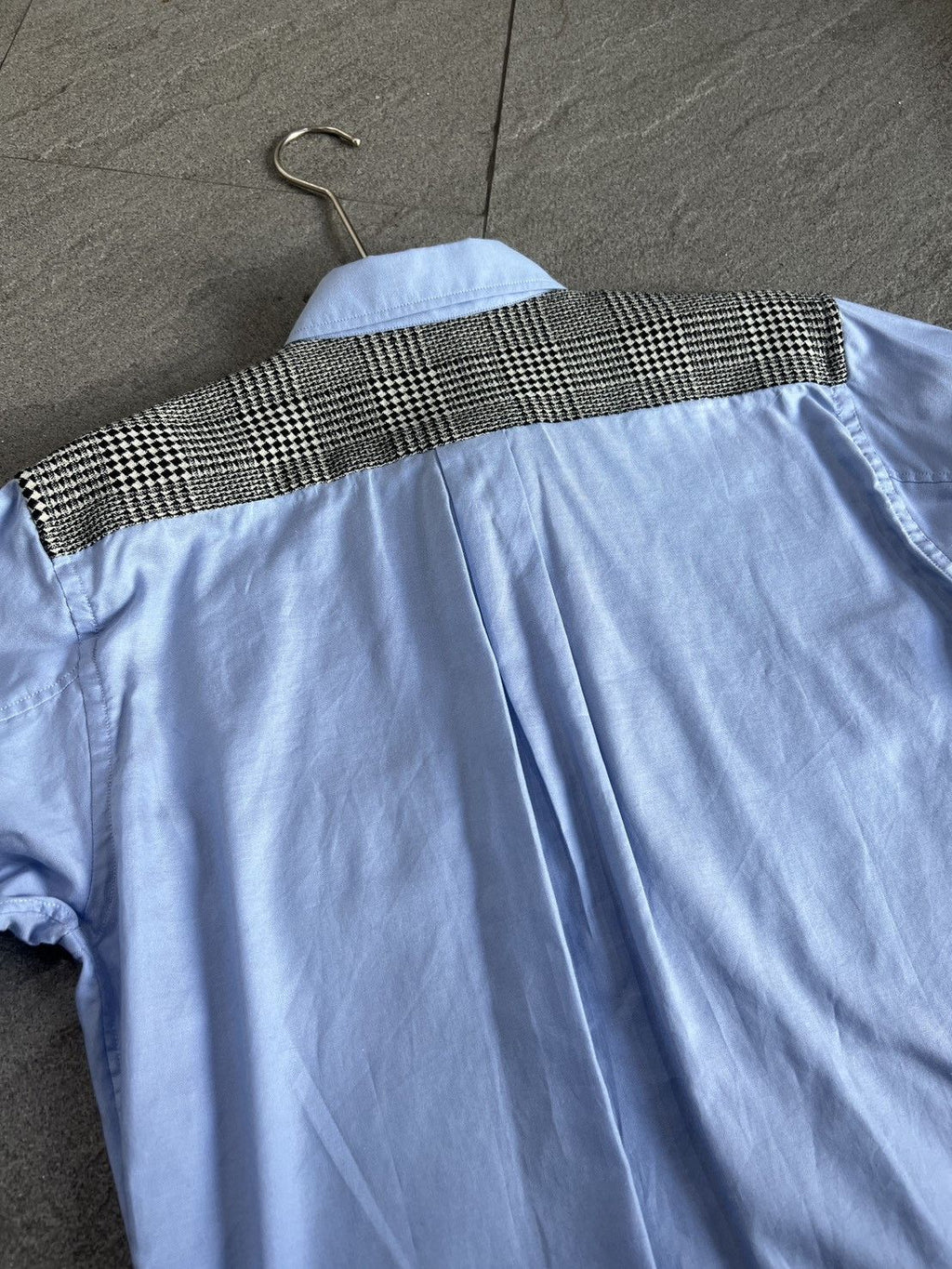 Comme des Garçon boys checkered patch Shirt
