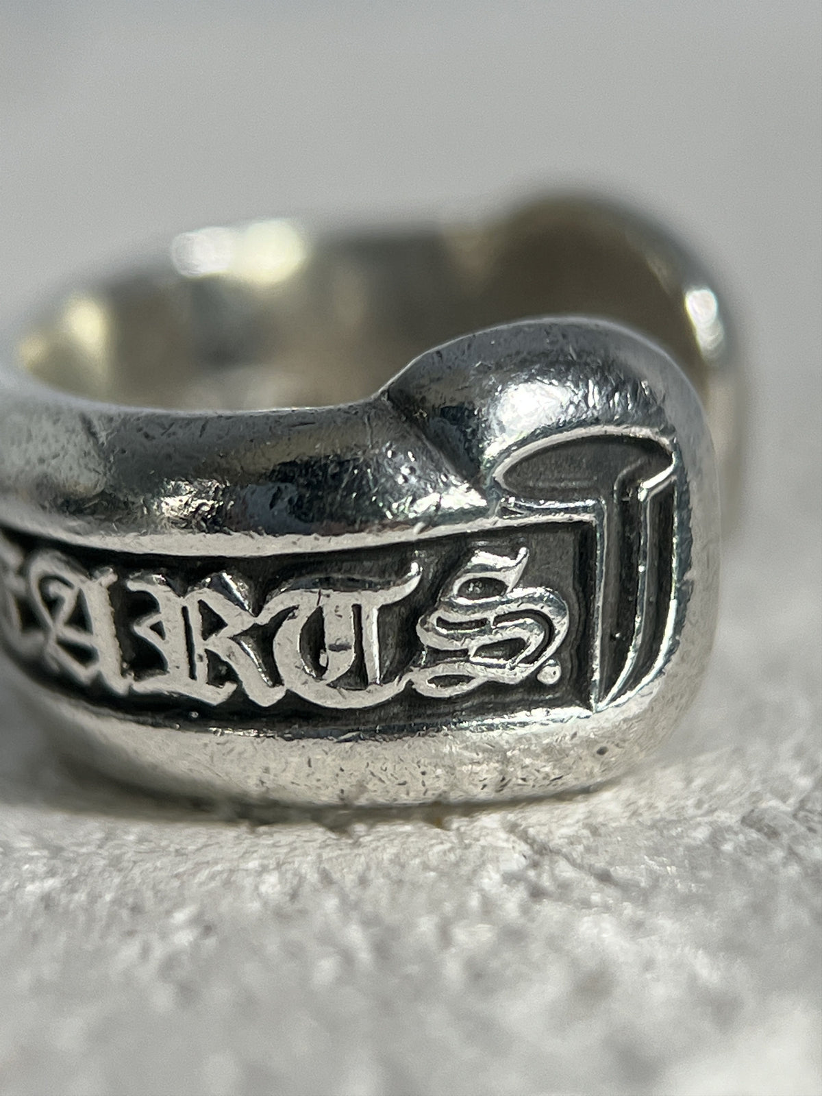 Chrome Hearts Scroll Band Ring .925 Silver Size US3 / MM44