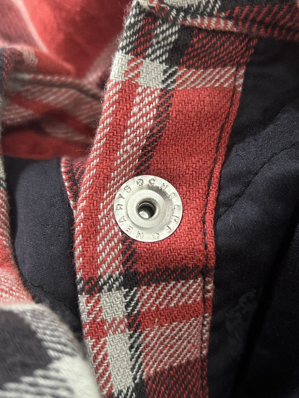 Chrome Hearts Red Plaid Cross Flannel Jacket XL