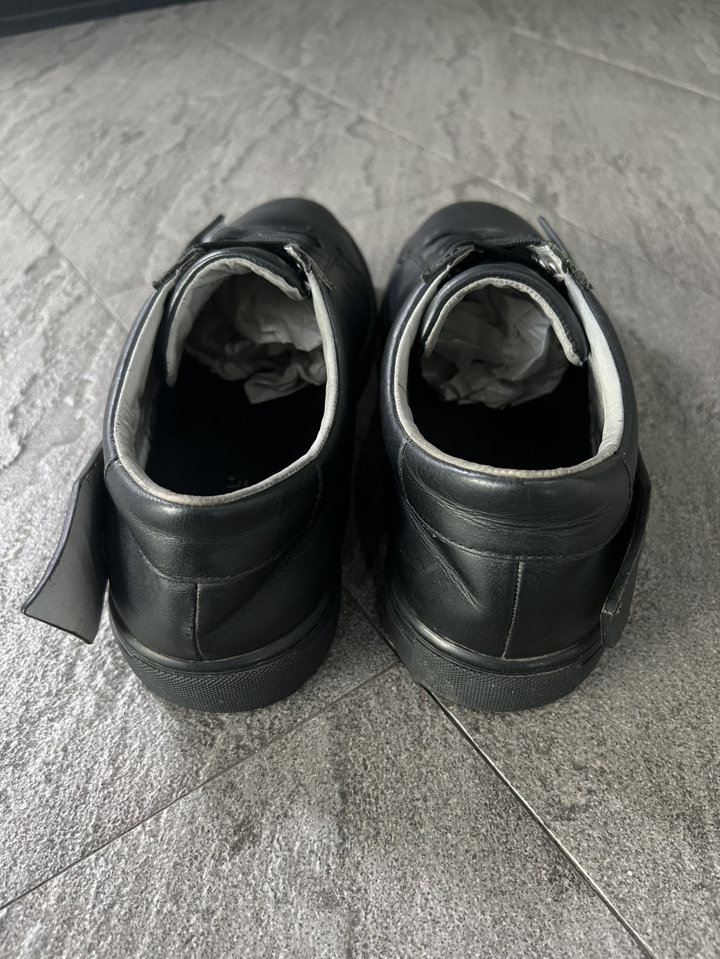 A Cold Wall ACW Leather Panel Sneakers Black US9