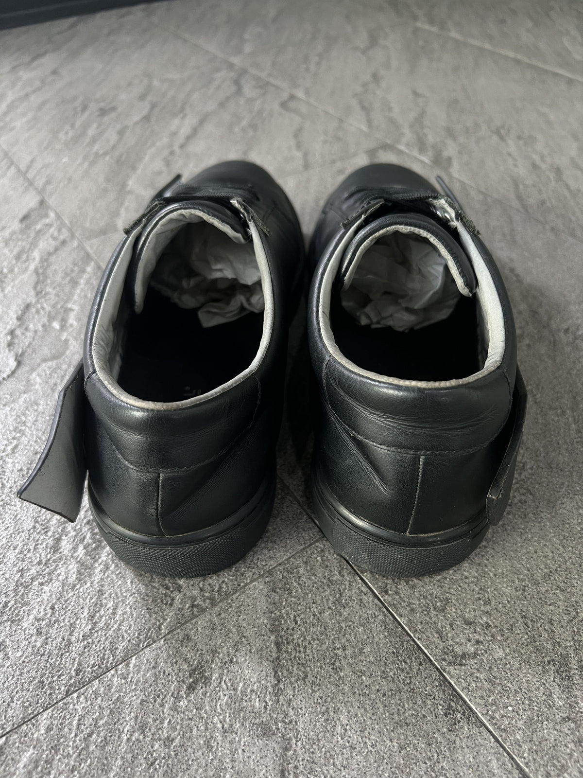 A Cold Wall ACW Leather Panel Sneakers Black US9