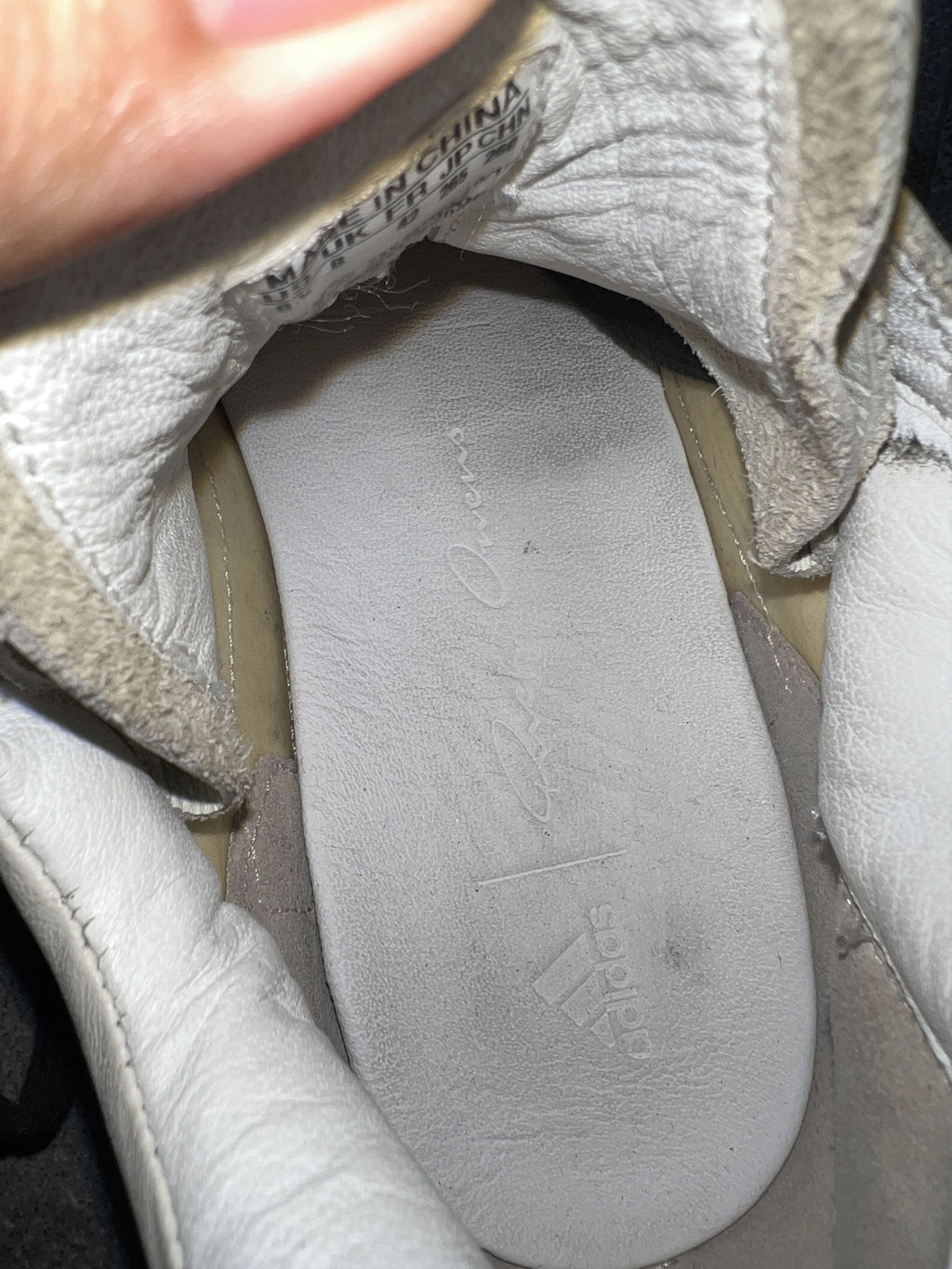 Rick Owens x Adidas Level Runner White Leather EU42