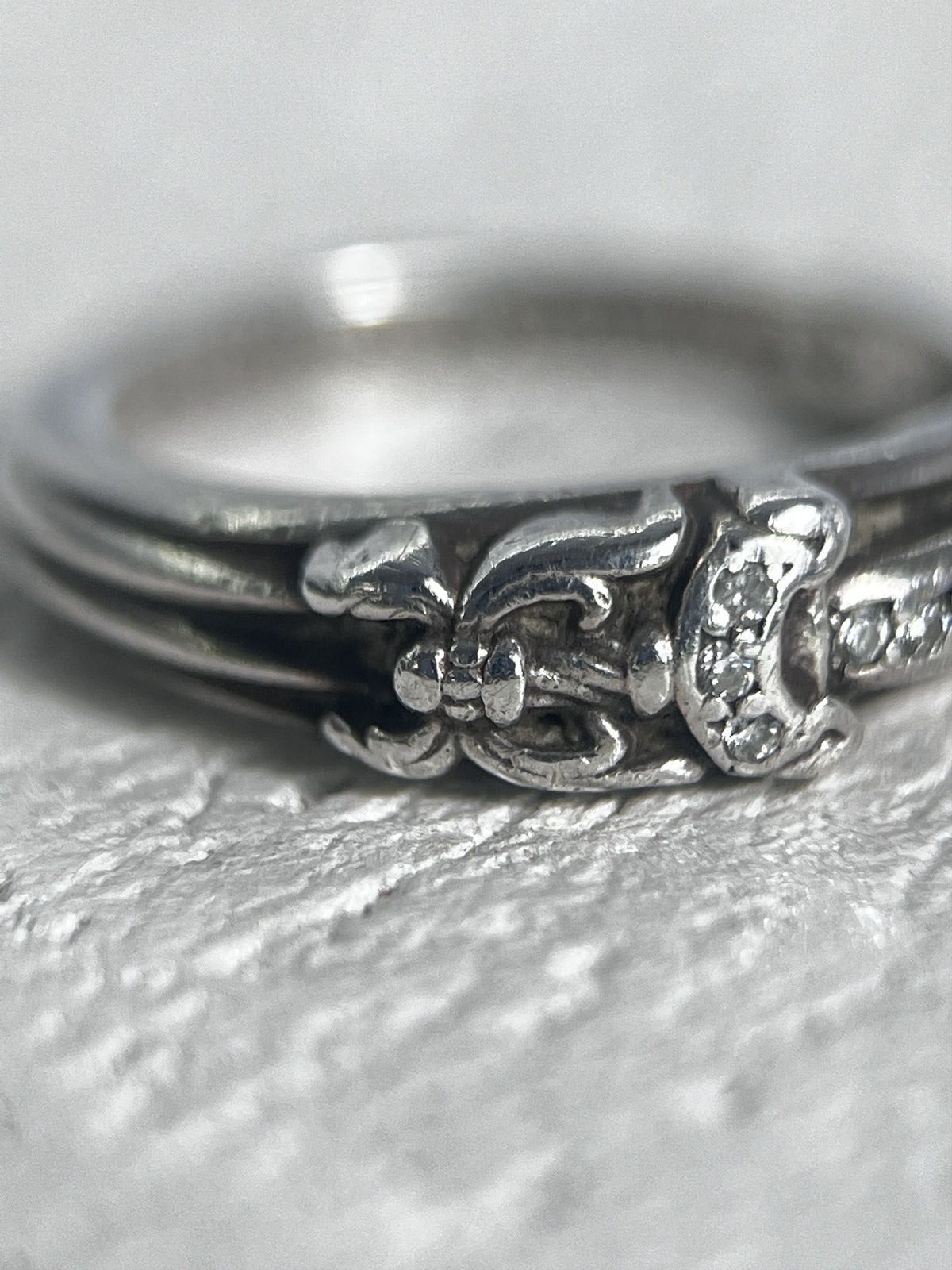 Chrome Hearts Baby Dagger Diamond Ring US5.5