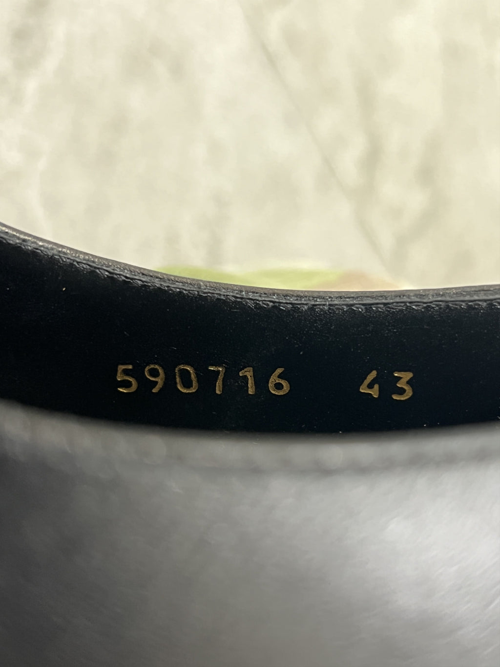 Balenciaga Black Leather Derby Shoes Logo Sole 43