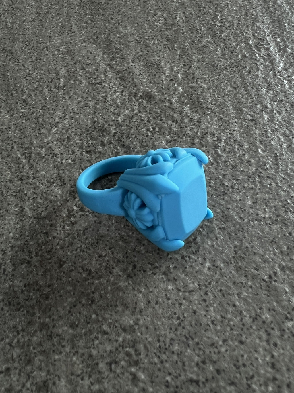 Chrome Hearts Blue Signet Cross Ring 2022