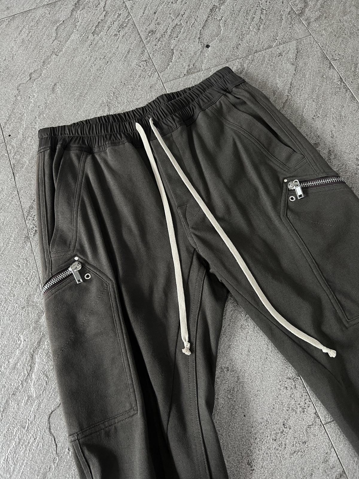 Rick Owens Mainline Performa Paneled Cargo Joggers