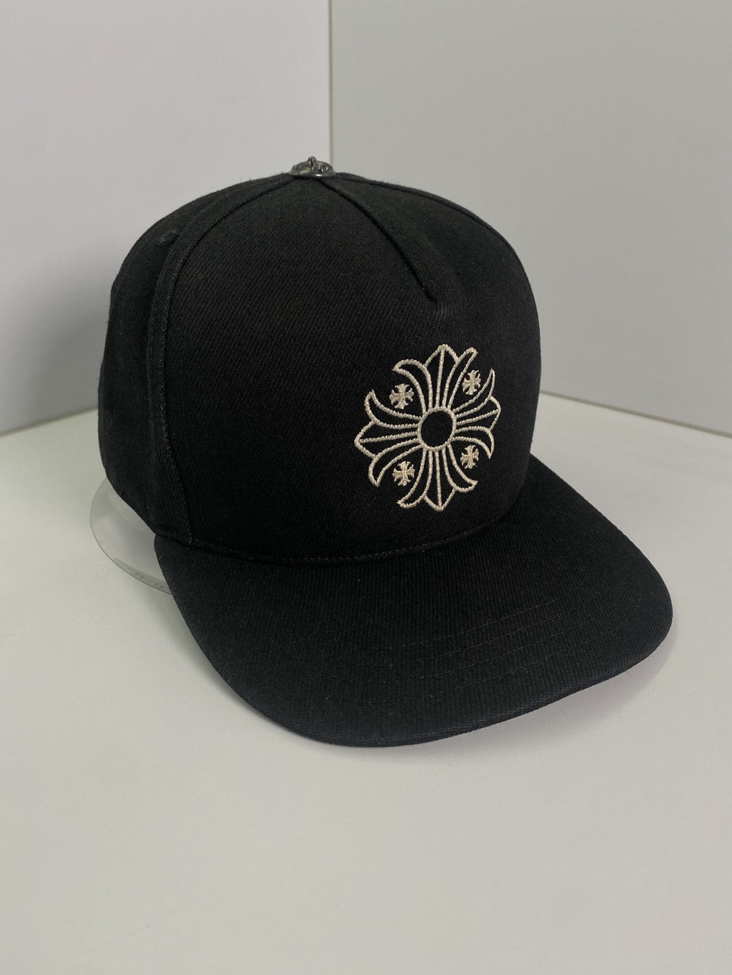 Chrome Hearts Cemetery Cross Black Fitted Cap