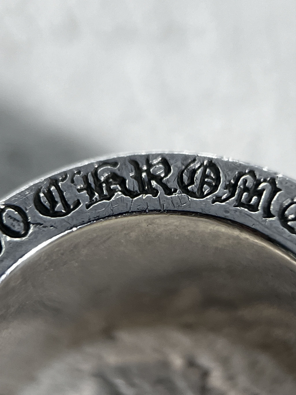 Chrome Hearts CH Plus motif Cross Spinner Ring Silver
