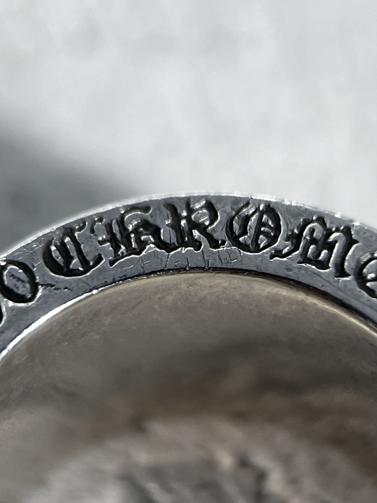 Chrome Hearts CH Plus motif Cross Spinner Ring Silver