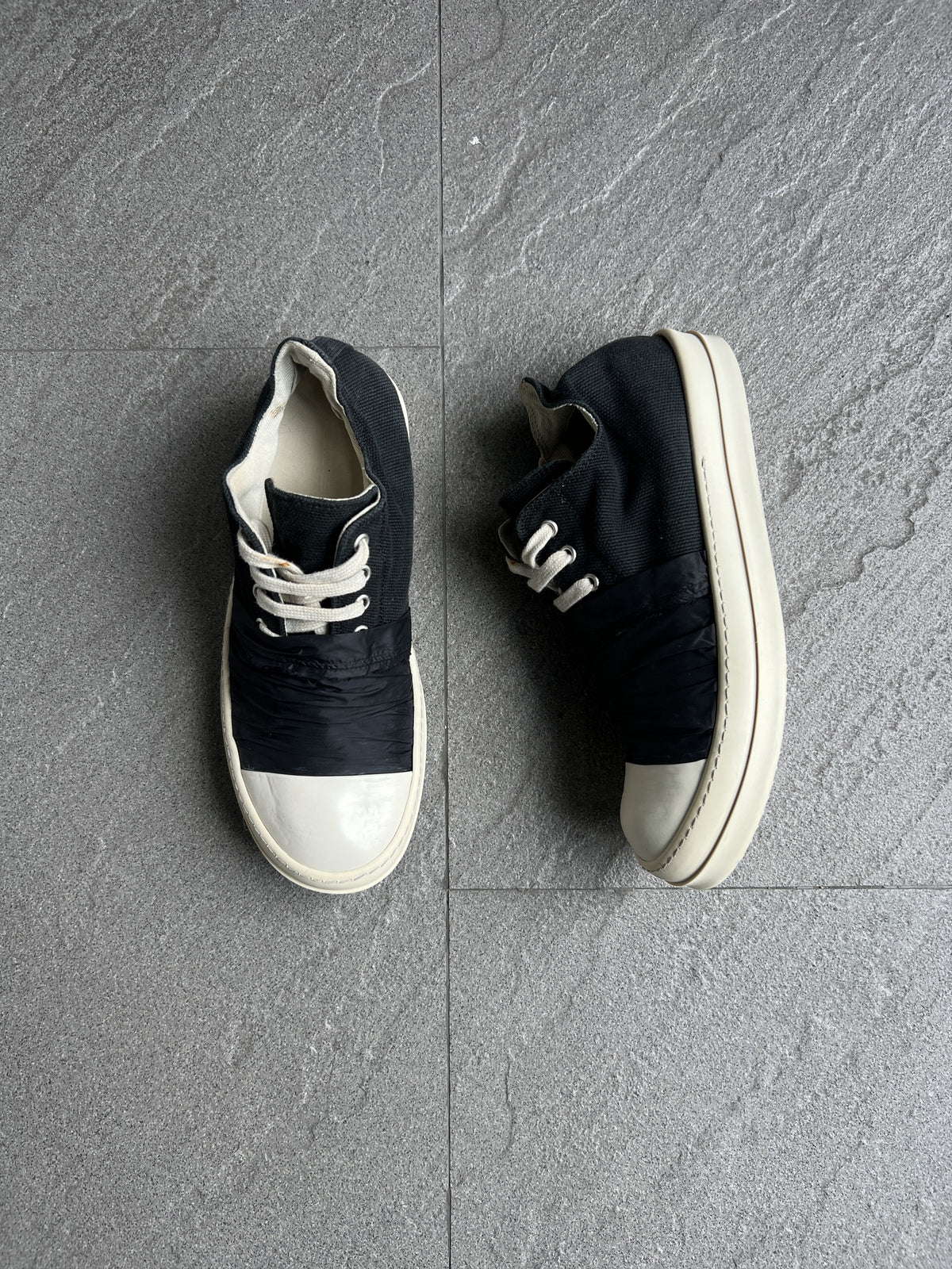 Rick Owens DRKSHDW Taped Ramones Low Sneakers EU40
