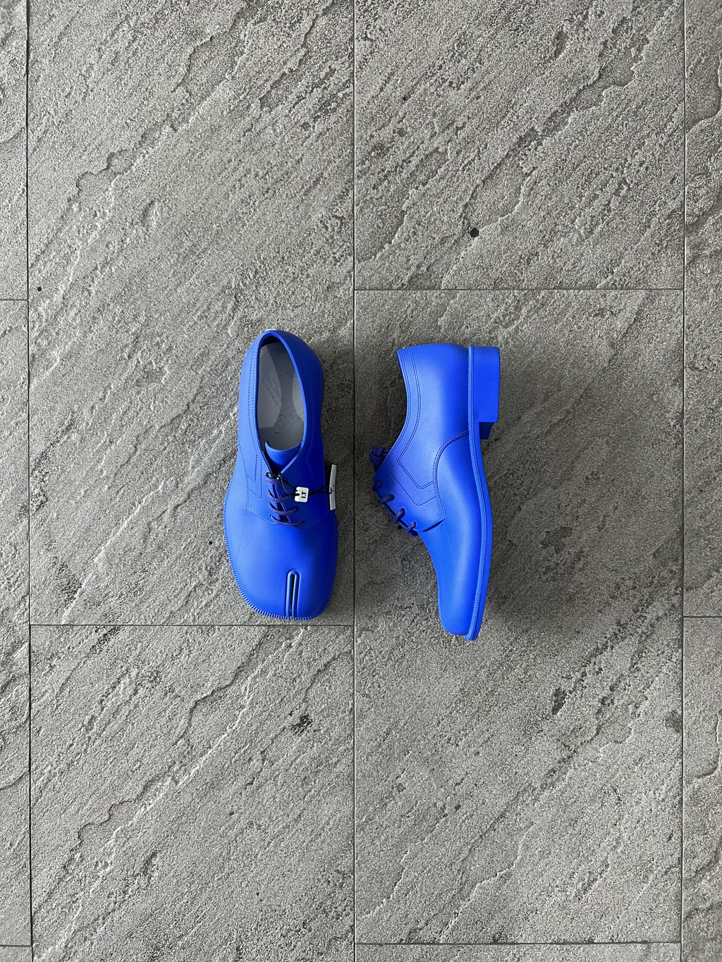 Maison Margiela Tabi Lace Up Shoes Blue EU37 New