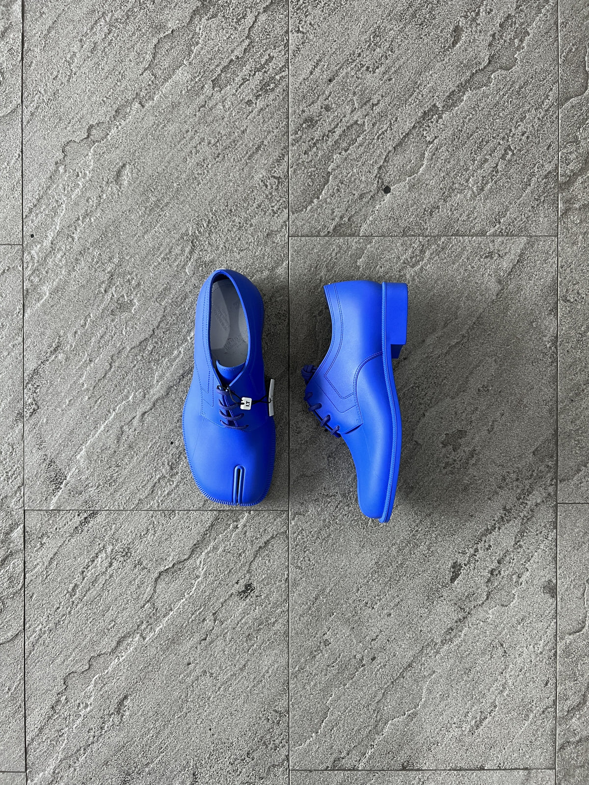 Maison Margiela Tabi Lace Up Shoes Blue EU37 New