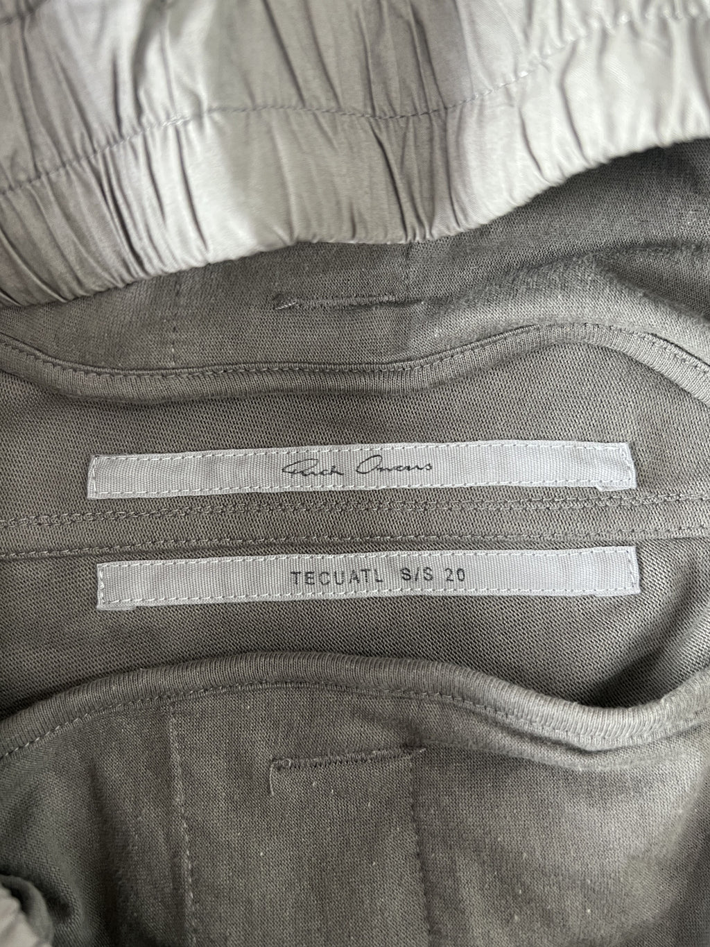 Rick Owens Sarouel Cropped Pants Dust Grey