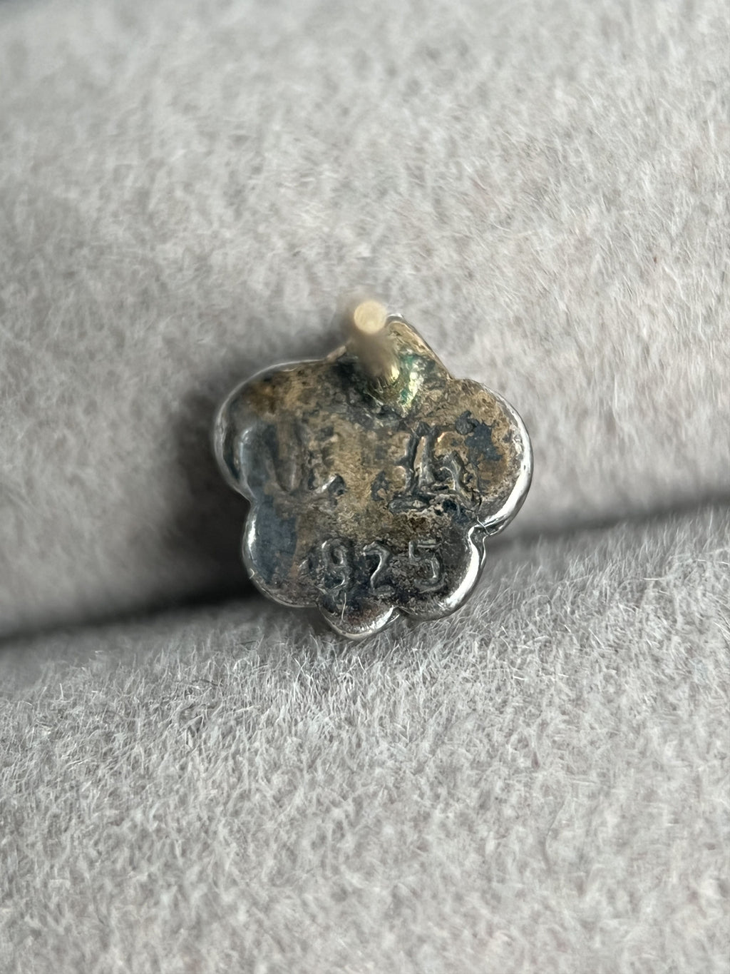 Chrome Hearts Fleur De Lis Stud Earring 925 Silver
