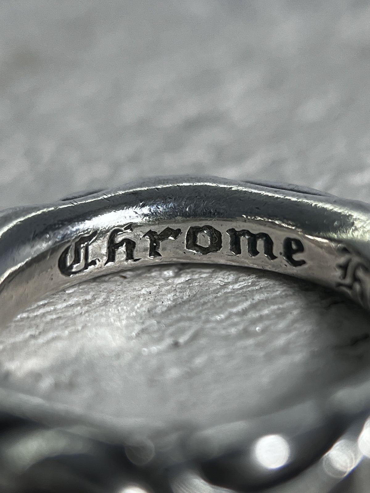 Chrome Hearts Scroll Band Ring Silver US6.5 JP13