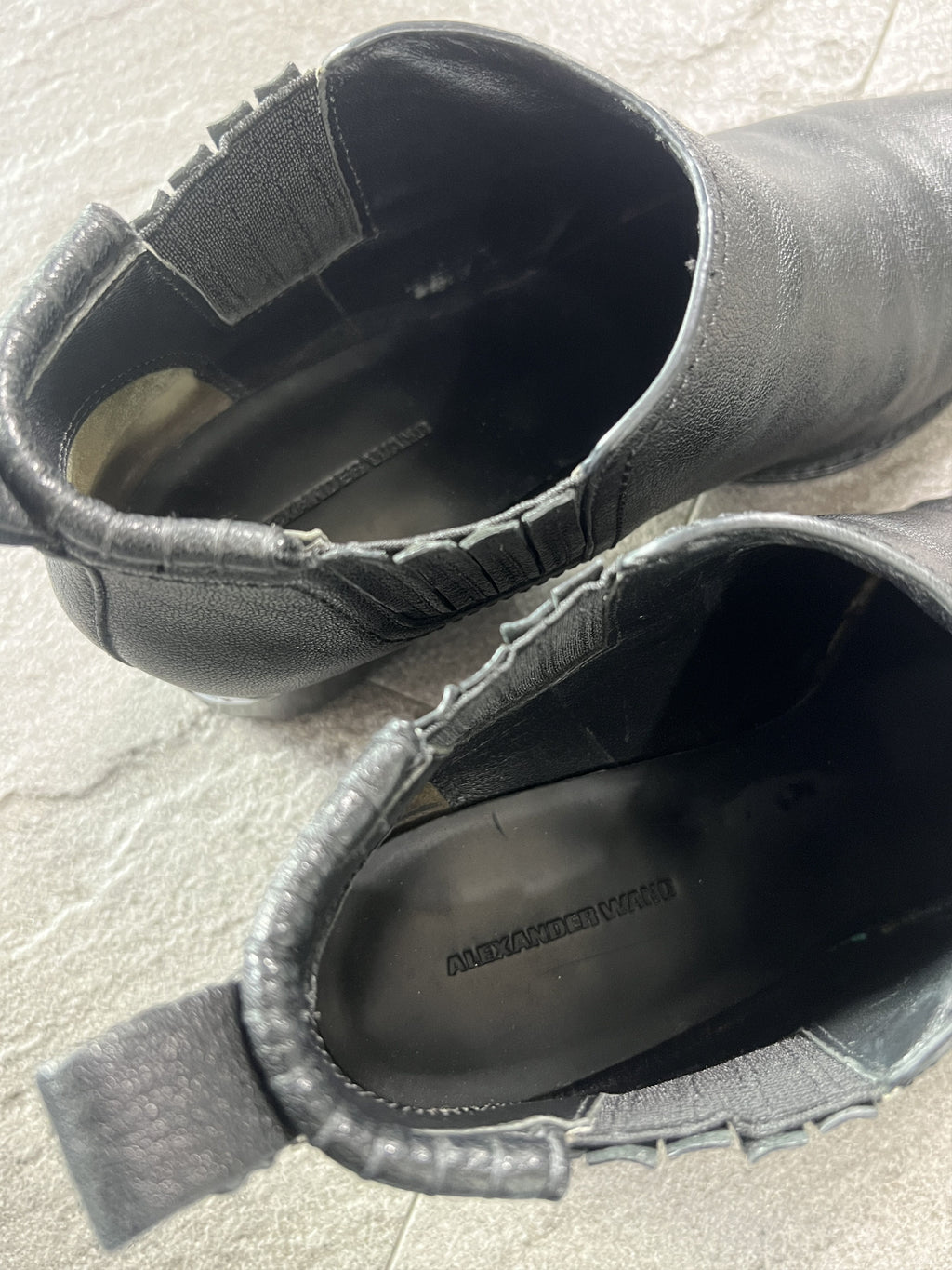 Alexander Wang Leather Ankle Boots Vibram Sole EU40