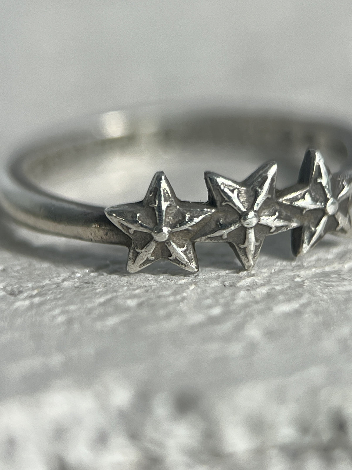 Chrome Hearts Triple Star Ring .925 Silver Size US4 / MM 47