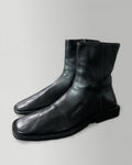 Balenciaga BB Heel Logo Leather Zip Ankle Boots 37.5