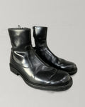 Balenciaga Leather Zip Boots Black EU41 Made Italy