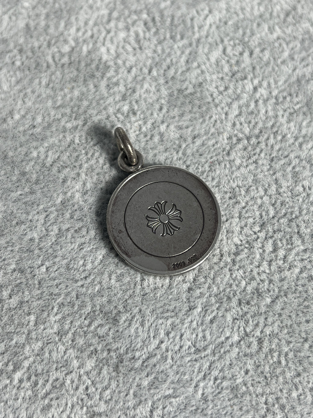 Chrome Hearts Dagger Medallion Pendant Charm Silver