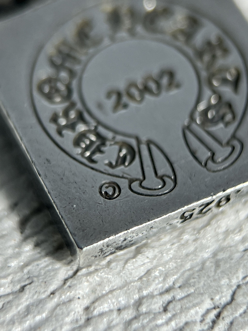 Chrome Hearts CH Square Pendant 2002 .925 Silver