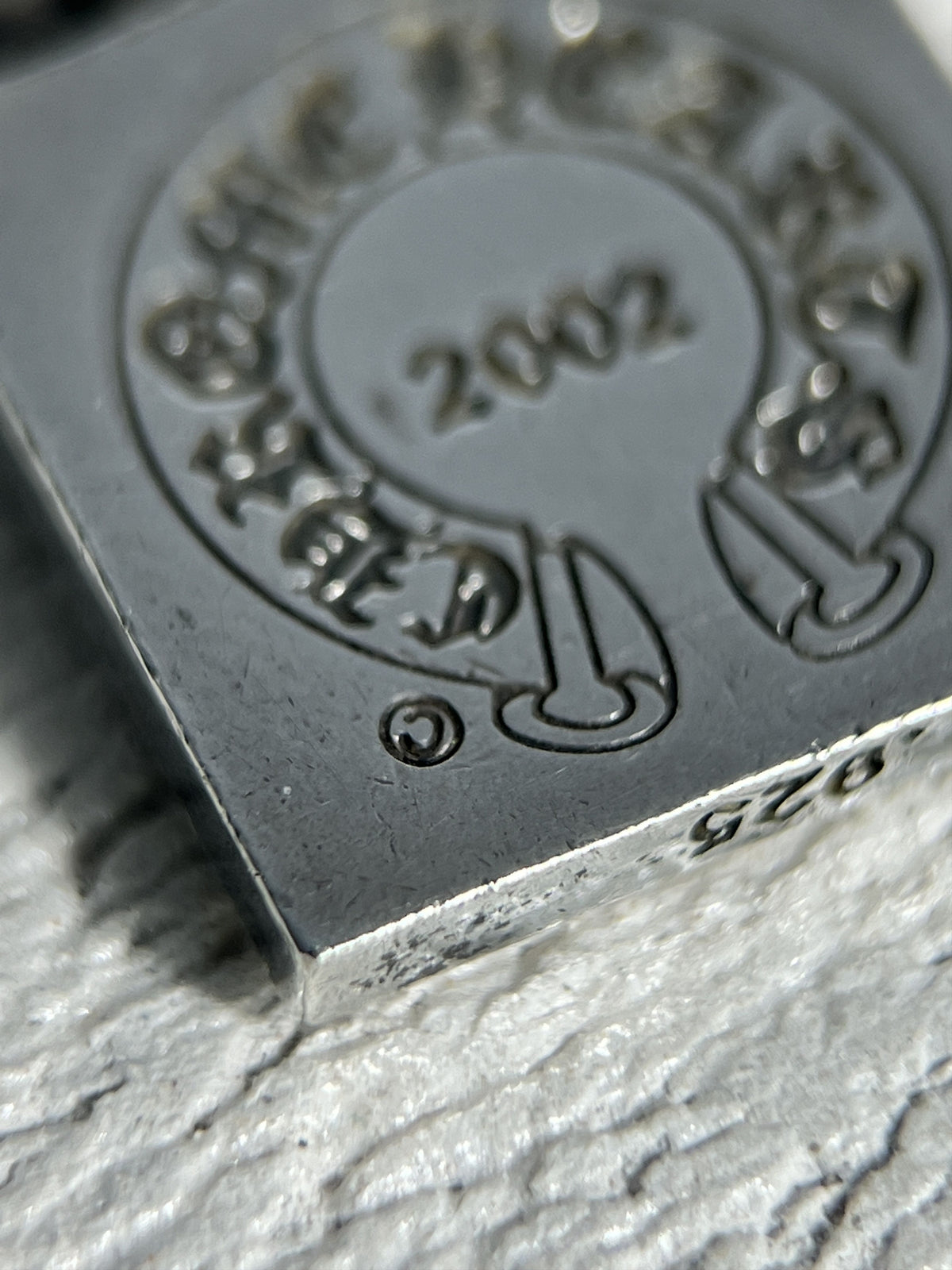 Chrome Hearts CH Square Pendant 2002 .925 Silver