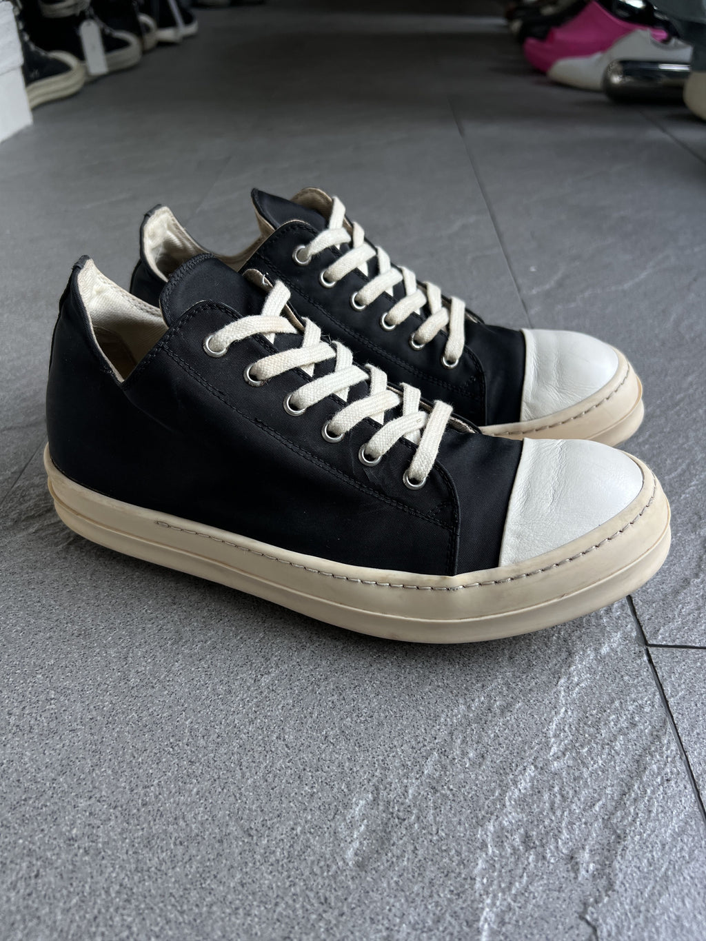 Rick Owens DRKSHDW Nylon Ramones Low Sneakers EU41.5