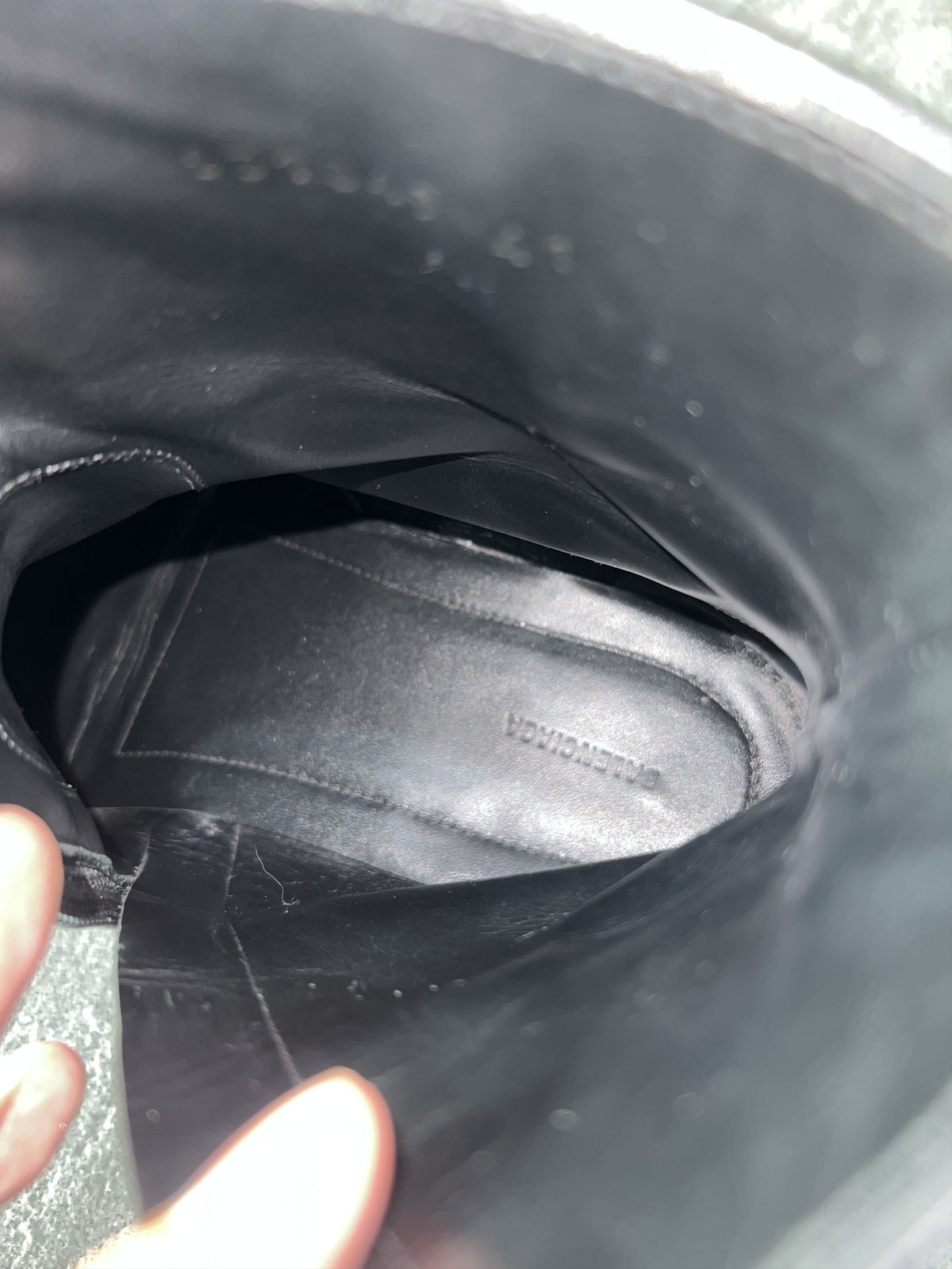 Balenciaga Leather Zip Boots Black EU41 Made Italy