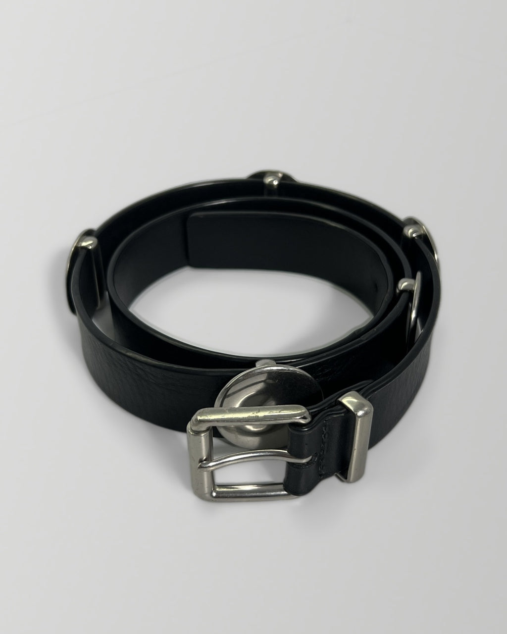 Bottega Veneta Studded Leather Belt Black 34inches / 85cm