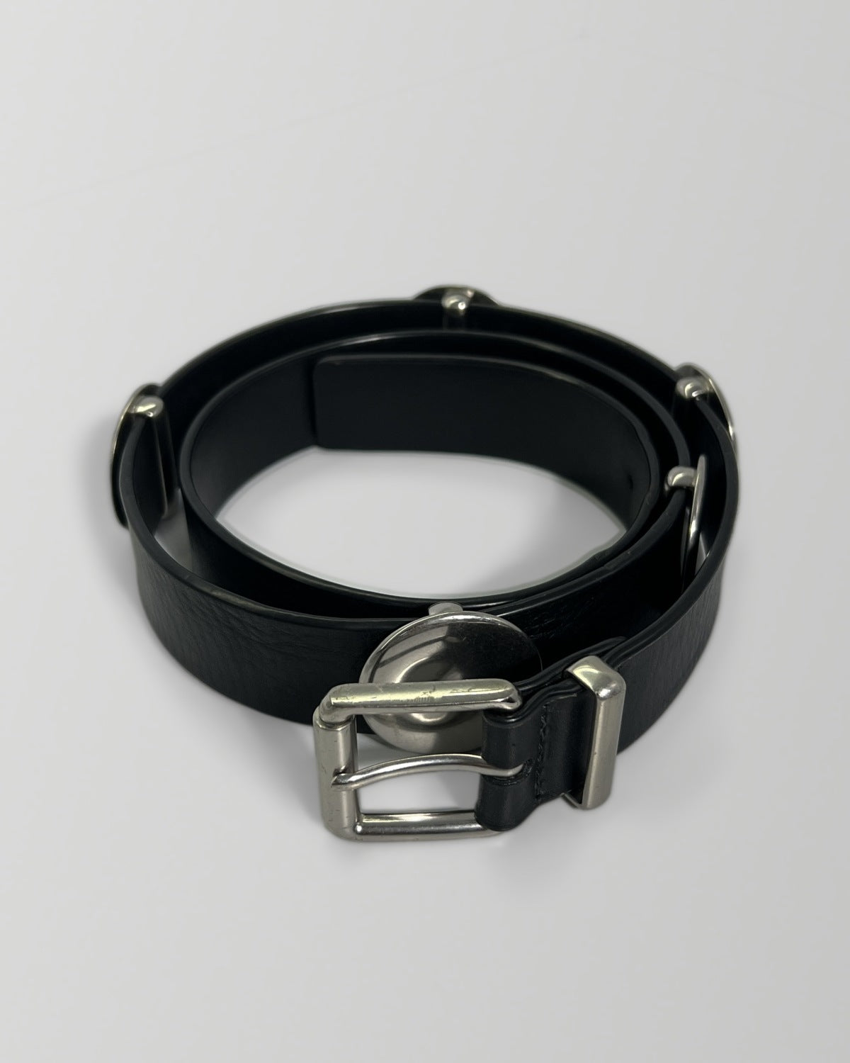 Bottega Veneta Studded Leather Belt Black 34inches / 85cm