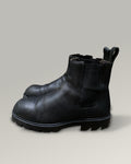 Bottega Veneta Tire Chelsea Boots Black Leather EU41