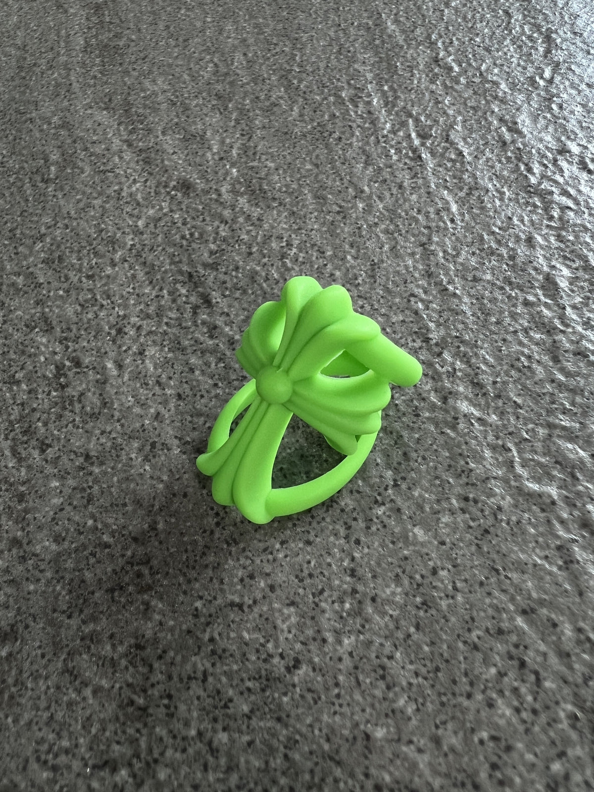 Chrome Hearts Neon Green Bow Rubber Ring 2022