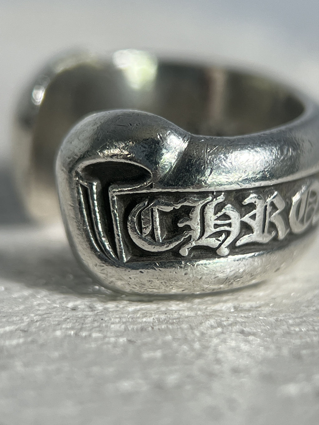 Chrome Hearts Scroll Band Ring .925 Silver Size US3 / MM44