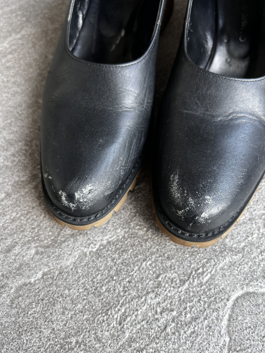 COMME des GARÇONS Leather Mary Jane Pumps JP23.5