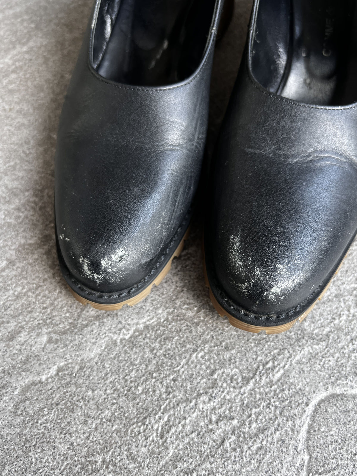 COMME des GARÇONS Leather Mary Jane Pumps JP23.5