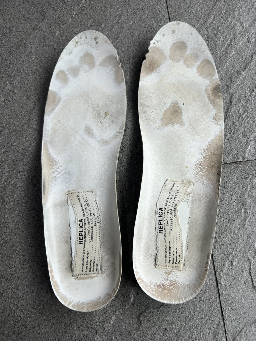 Maison Margiela Replica GAT White Suede Sneakers 40.5
