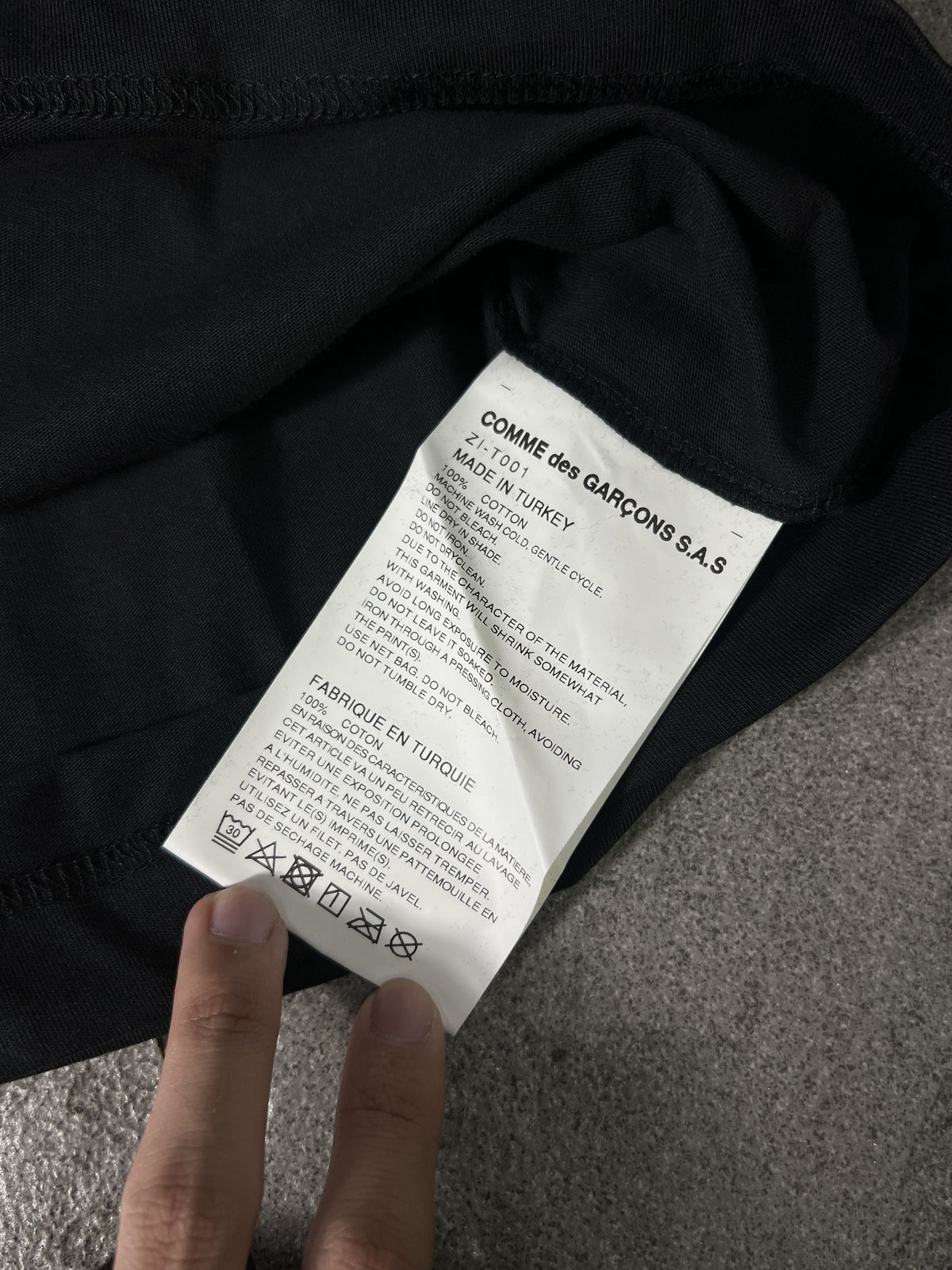 Chrome Hearts x CDG x DSM Tee Black Logo XXL New