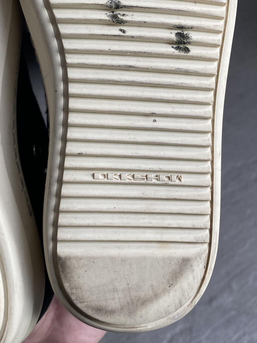Rick Owens DRKSHDW Low Ramones Black Canvas