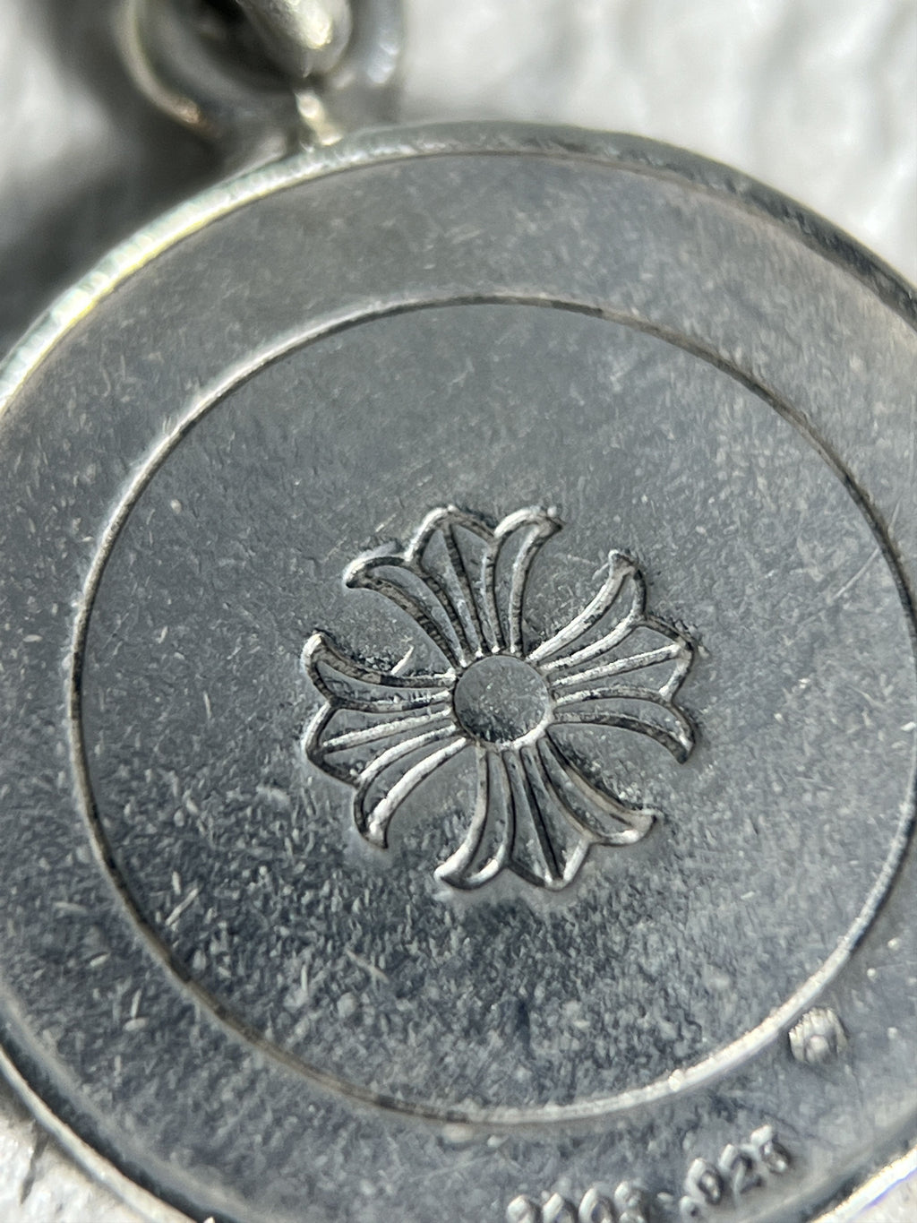 Chrome Hearts Dagger Medallion Pendant Charm Silver