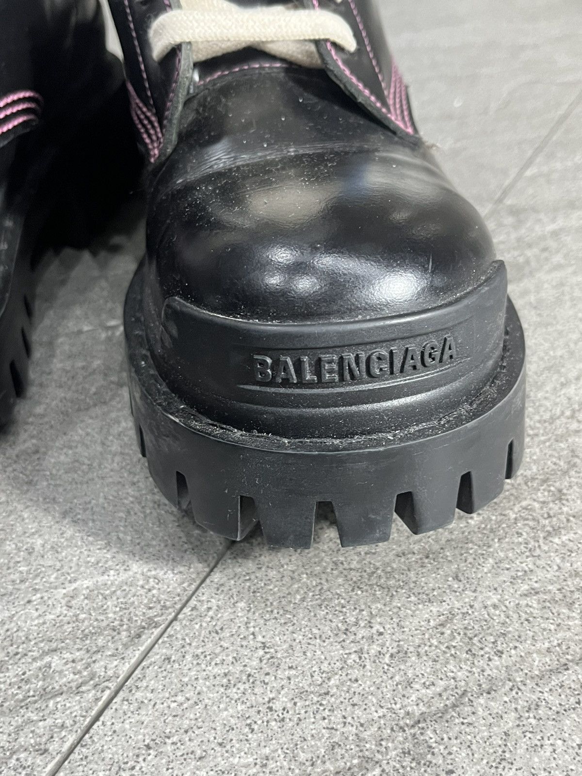 Balenciaga Strike Lace Up Boots EU39