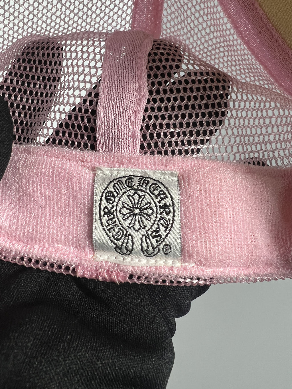 Chrome Hearts Las Vegas Pink Trucker Hat Silver Button