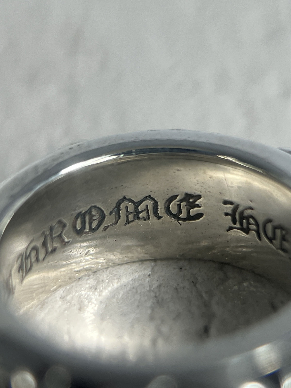 Chrome Hearts Eternity Vine Scroll Band Ring Size 47 / US4