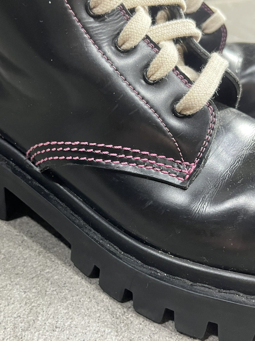 Balenciaga Strike Lace Up Boots EU39