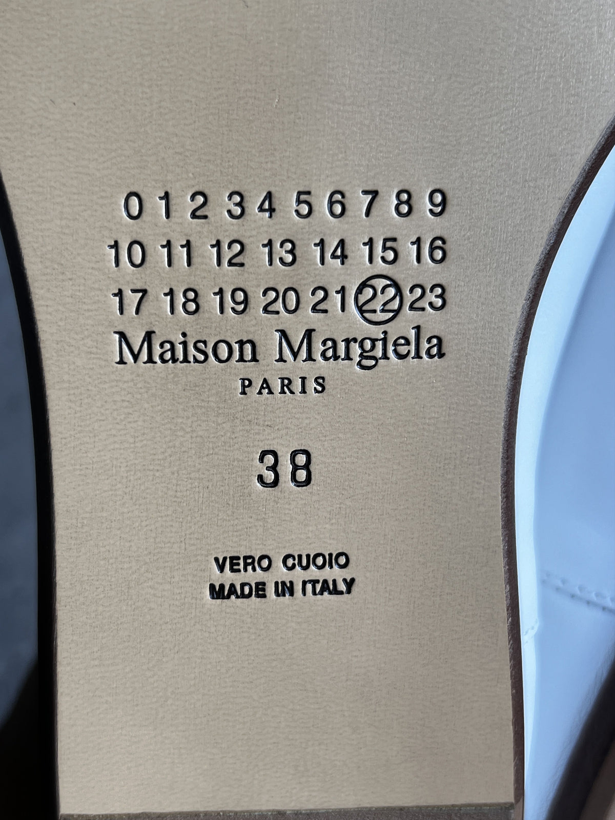 Maison Margiela Tabi Babouche Loafers White EU38