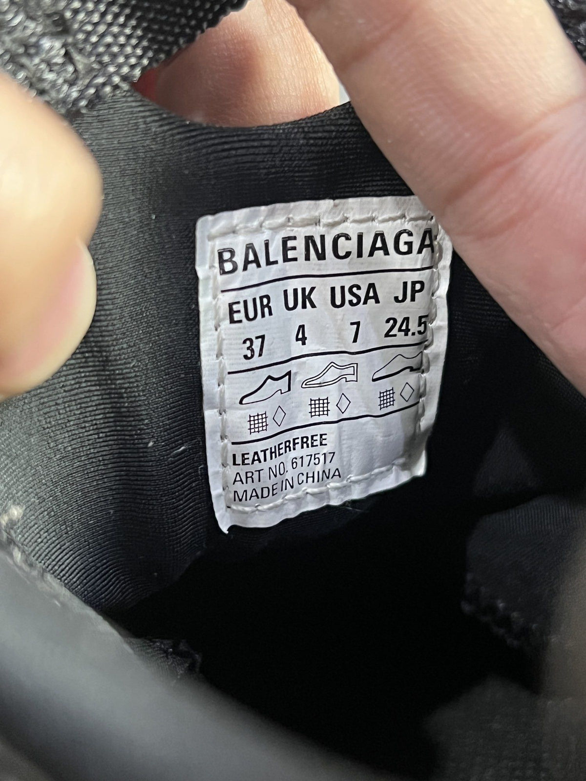 Balenciaga Tyrex Sneakers Black EU 37