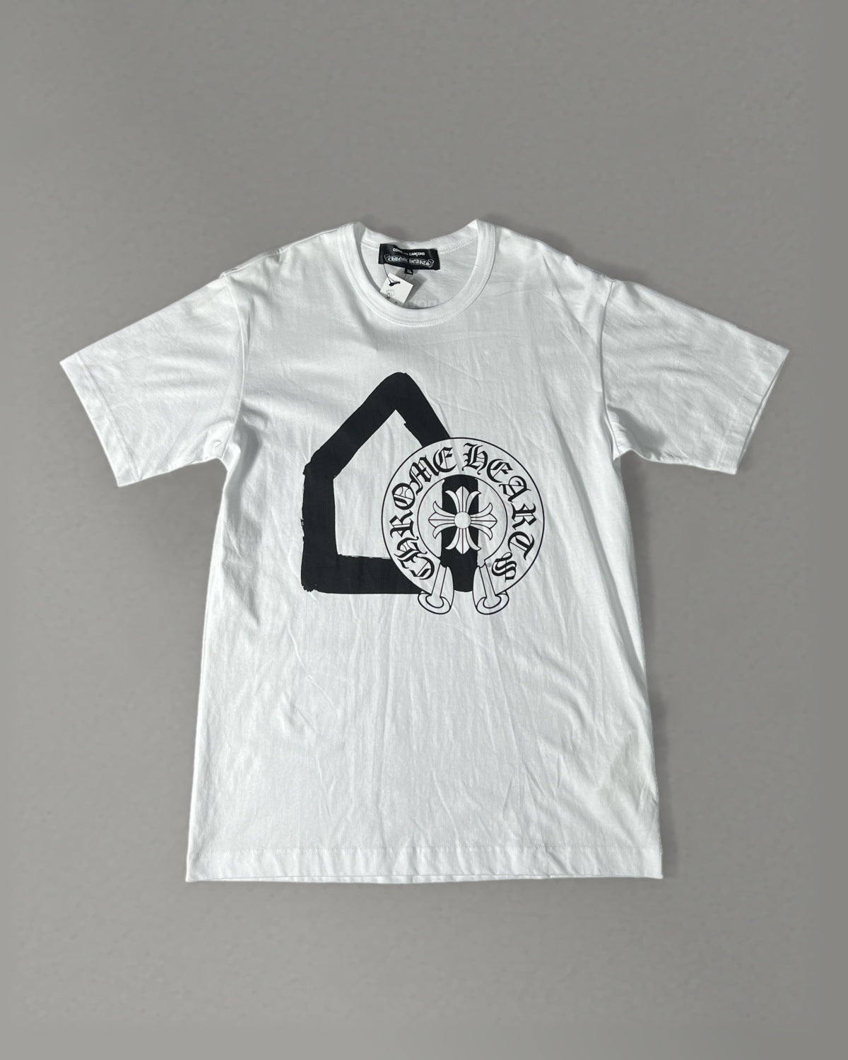 CDG x Chrome Hearts X DSM Tee White XL Logo Print