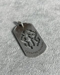 Chrome Hearts 1998 Dagger Cut-Out Dog Tag Pendant 925 Silver