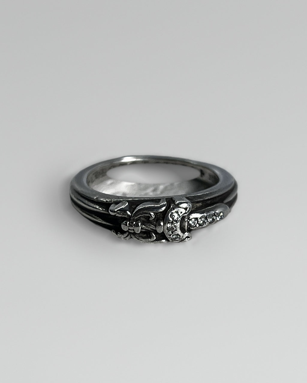 Chrome Hearts Baby Dagger Diamond Ring US5.5