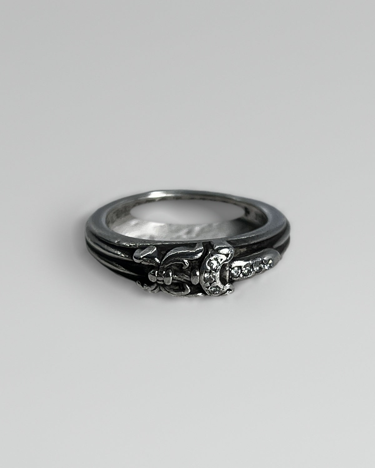 Chrome Hearts Baby Dagger Diamond Ring US5.5