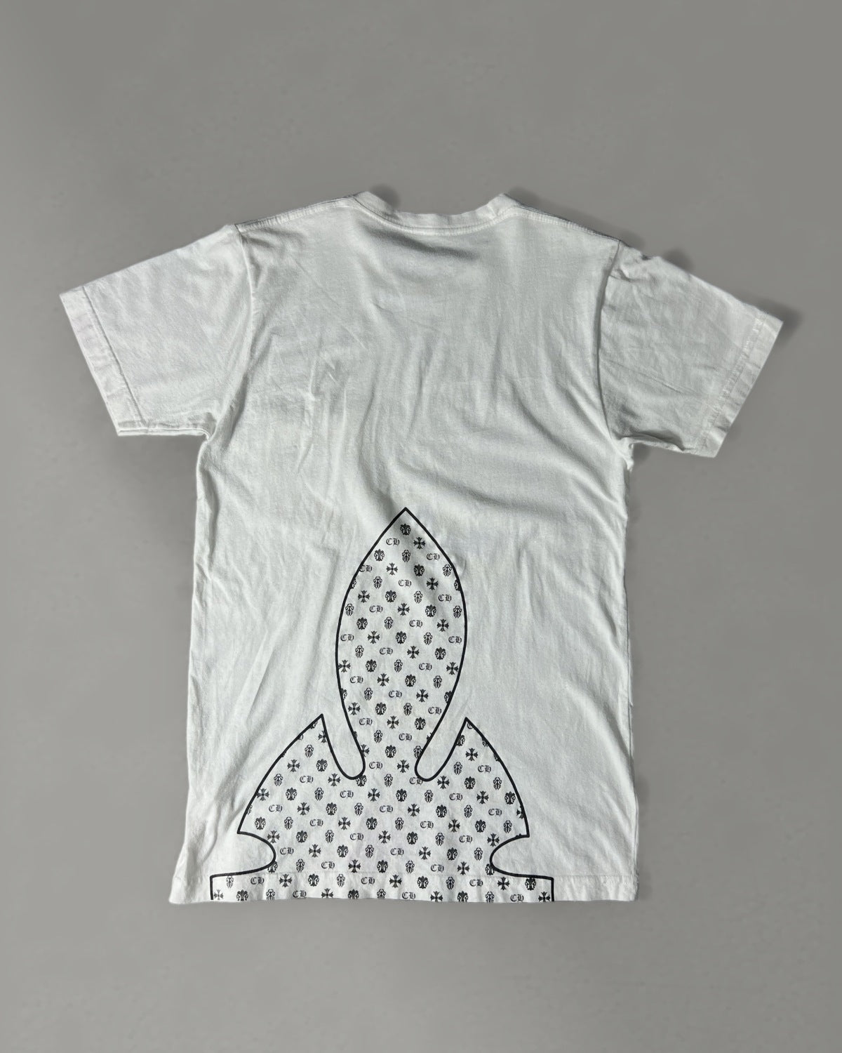 Chrome Hearts Big Cross Back Print Pocket Tee White S
